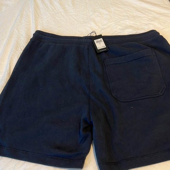 7 for all mankind navy blue sweater shorts - Picture 6 of 7